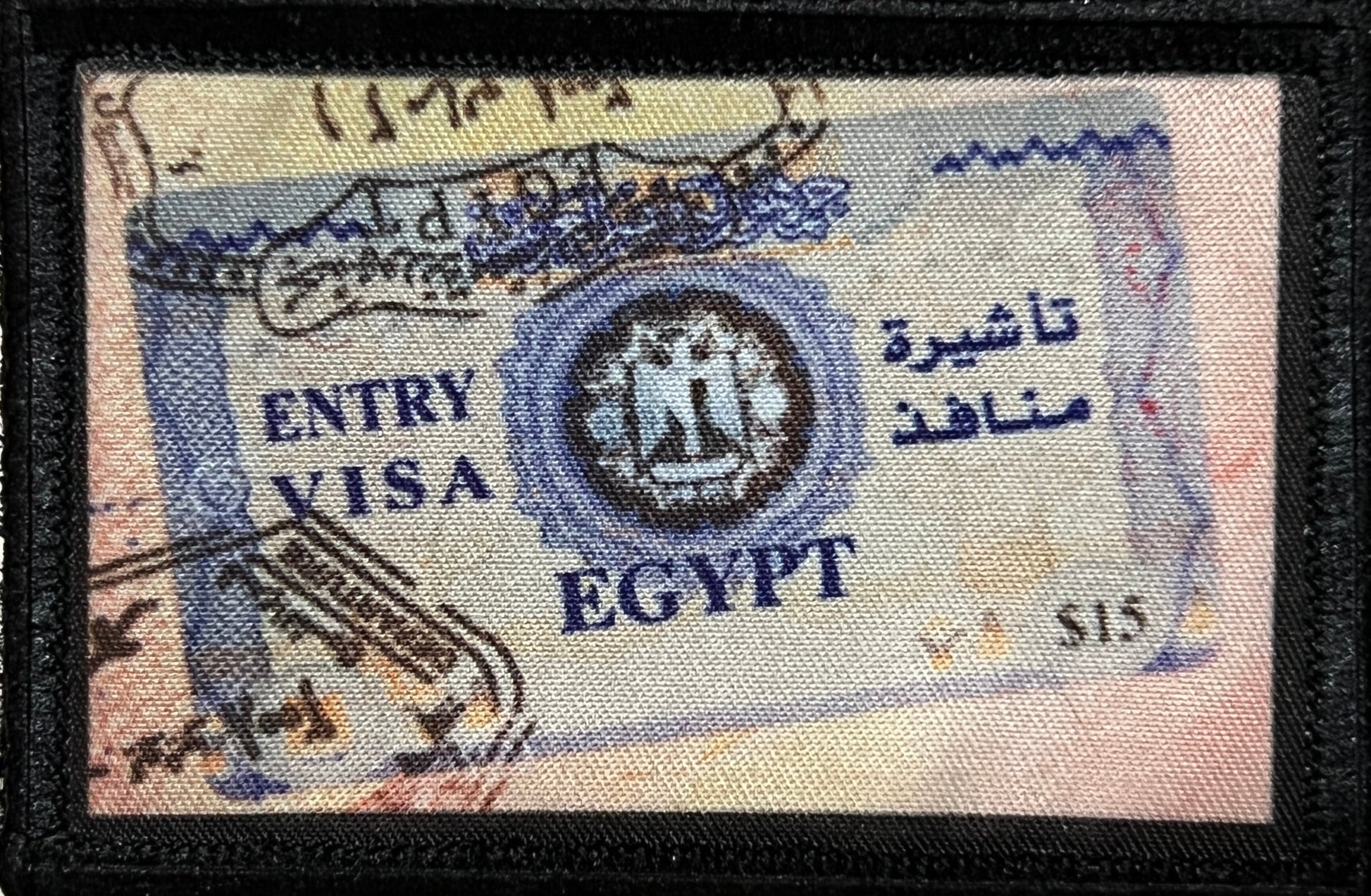Egypt Passport Stamp Morale Patch 2x3" Morale Patches Redheaded T Shirts 