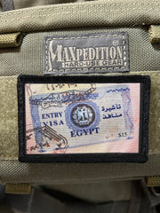 Egypt Passport Stamp Morale Patch 2x3