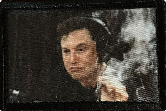 Elon Musk Smoking Morale Patch Morale Patches Redheaded T Shirts 