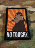 Emperor's New Groove "No Touchy" Velcro Morale Patch Morale Patches Redheaded T Shirts 