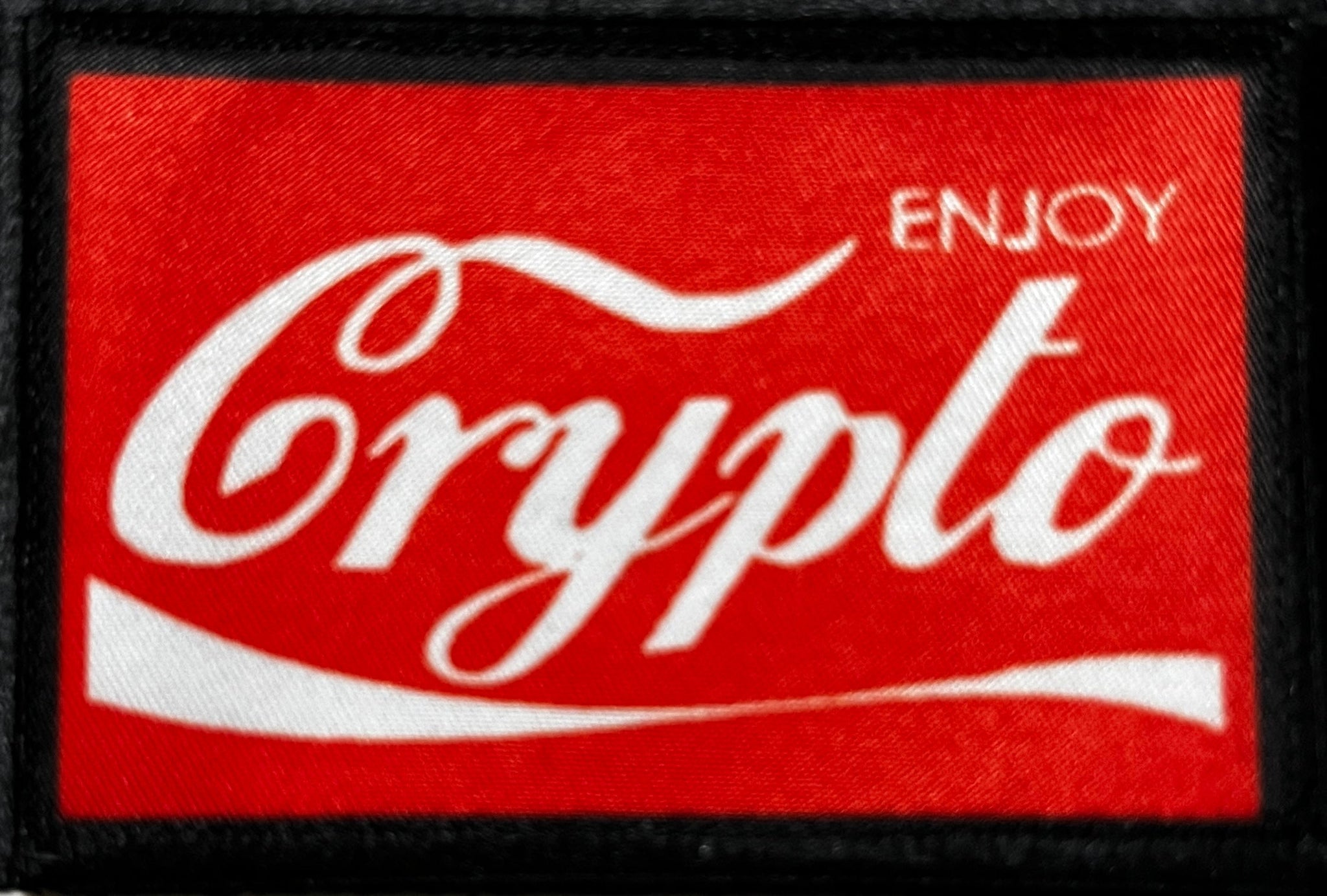 Enjoy Crypto Morale Patch Morale Patches Redheaded T Shirts 