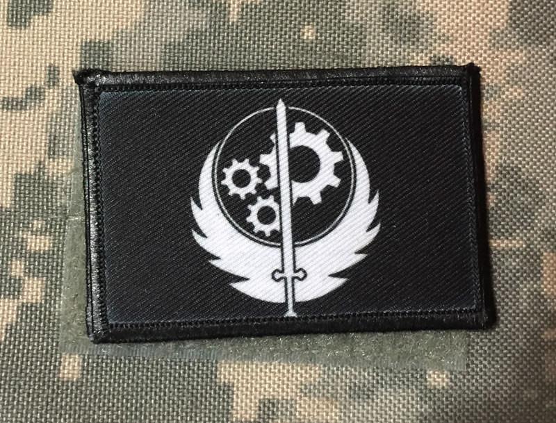 Fallout Brotherhood of Steel Morale Patch Morale Patches Redheaded T Shirts 