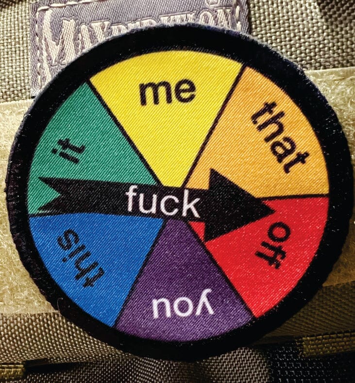 Fuck Spinner Wheel funny Velcro morale patch