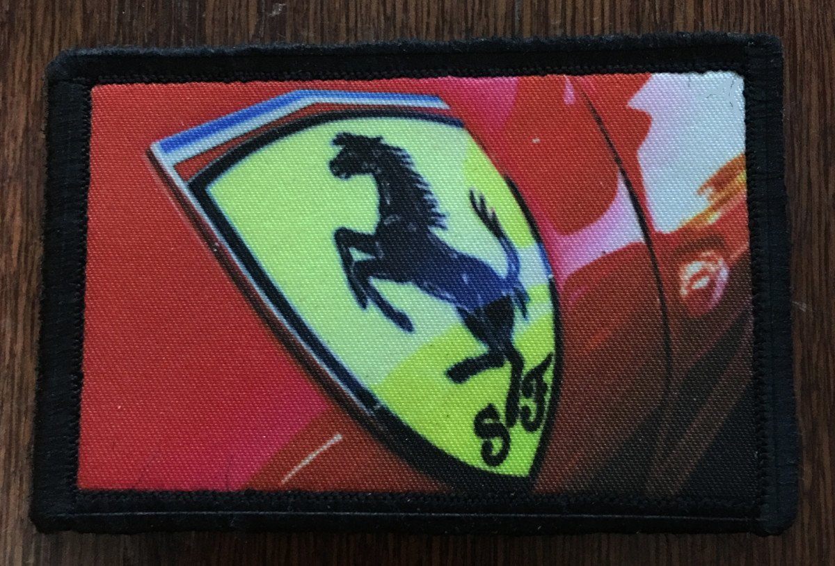 Ferrari Logo Morale Patch Morale Patches Redheaded T Shirts 
