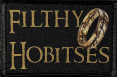 Filthy Hobitses Lord of the Rings velcro morale patch