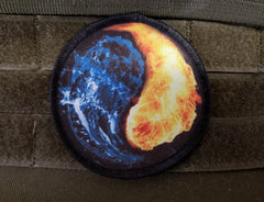 Fire and Water Yin Yang Morale Patch Morale Patches Redheaded T Shirts 