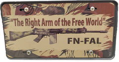 FN FAL License Plate license plate Redheaded T Shirts 