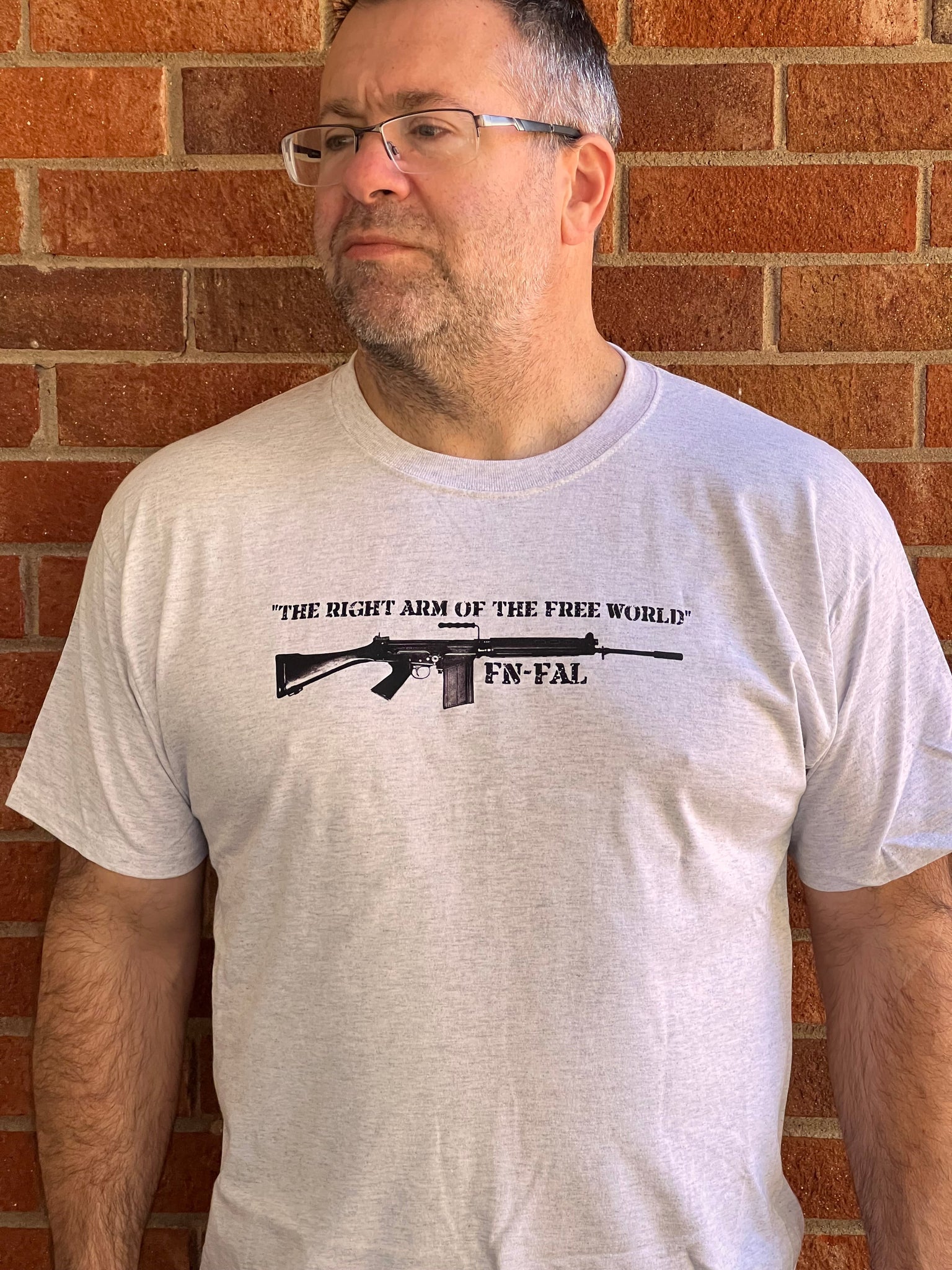 FN FAL Right Arm of the Free World T Shirt T Shirts Redheaded T Shirts 