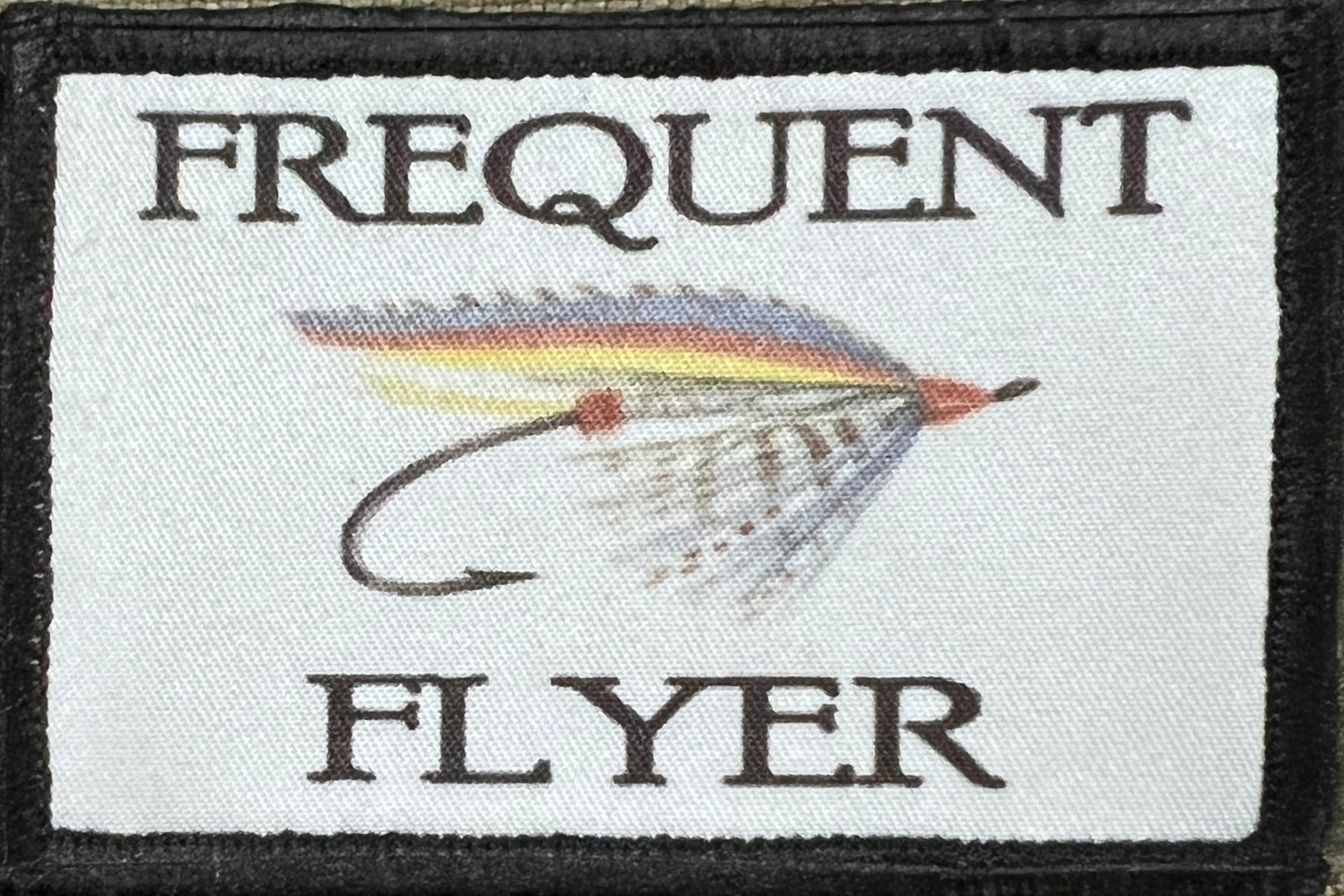 Frequent Flyer Fly Fishing Morale Patch Morale Patches Redheaded T Shirts 