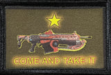 Gears of War Lancer Assault Rifle Come and Take It Morale Patch Morale Patches Redheaded T Shirts 