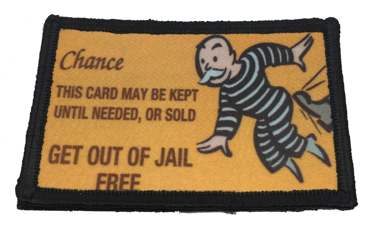 Get Out Of Jail Free Card Morale Patch Morale Patches Redheaded T Shirts 