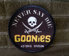 Goonies Movie Never Say Die Morale Patch Morale Patches Redheaded T Shirts 