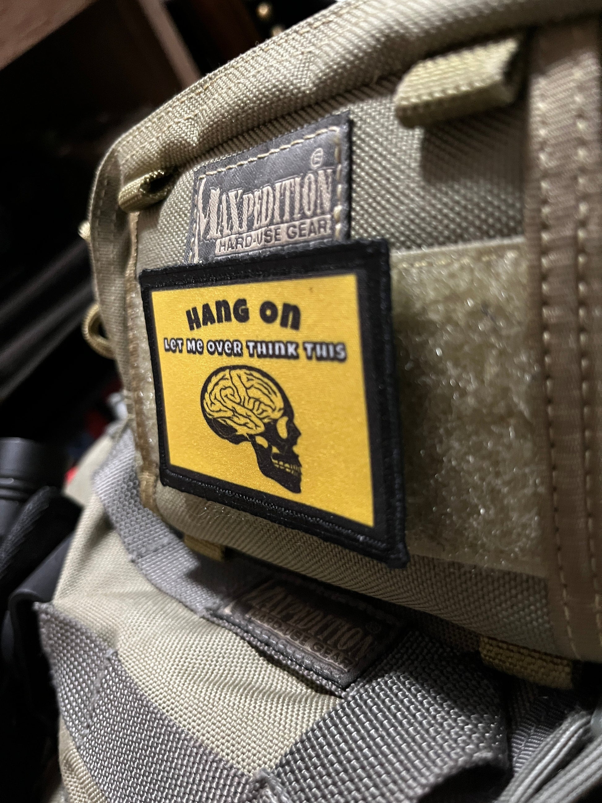 Hang on Let Me Overthink This Morale Patch Morale Patches Redheaded T Shirts 