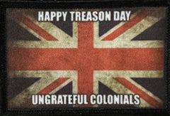 Happy Treason Day Union Jack Velcro Morale Patch