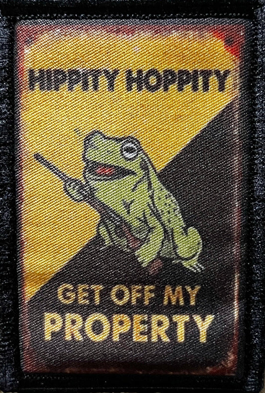 Hippity Hoppity Get Off My Property Morale Patch Morale Patches Redheaded T Shirts 