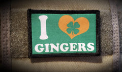 I HEART Gingers Morale Patch Morale Patches Redheaded T Shirts 
