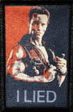 "I Lied" Commando Movie Morale Patch Morale Patches Redheaded T Shirts 