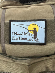 I Need My Fly Time Fly Fishing Morale Patch Morale Patches Redheaded T Shirts 