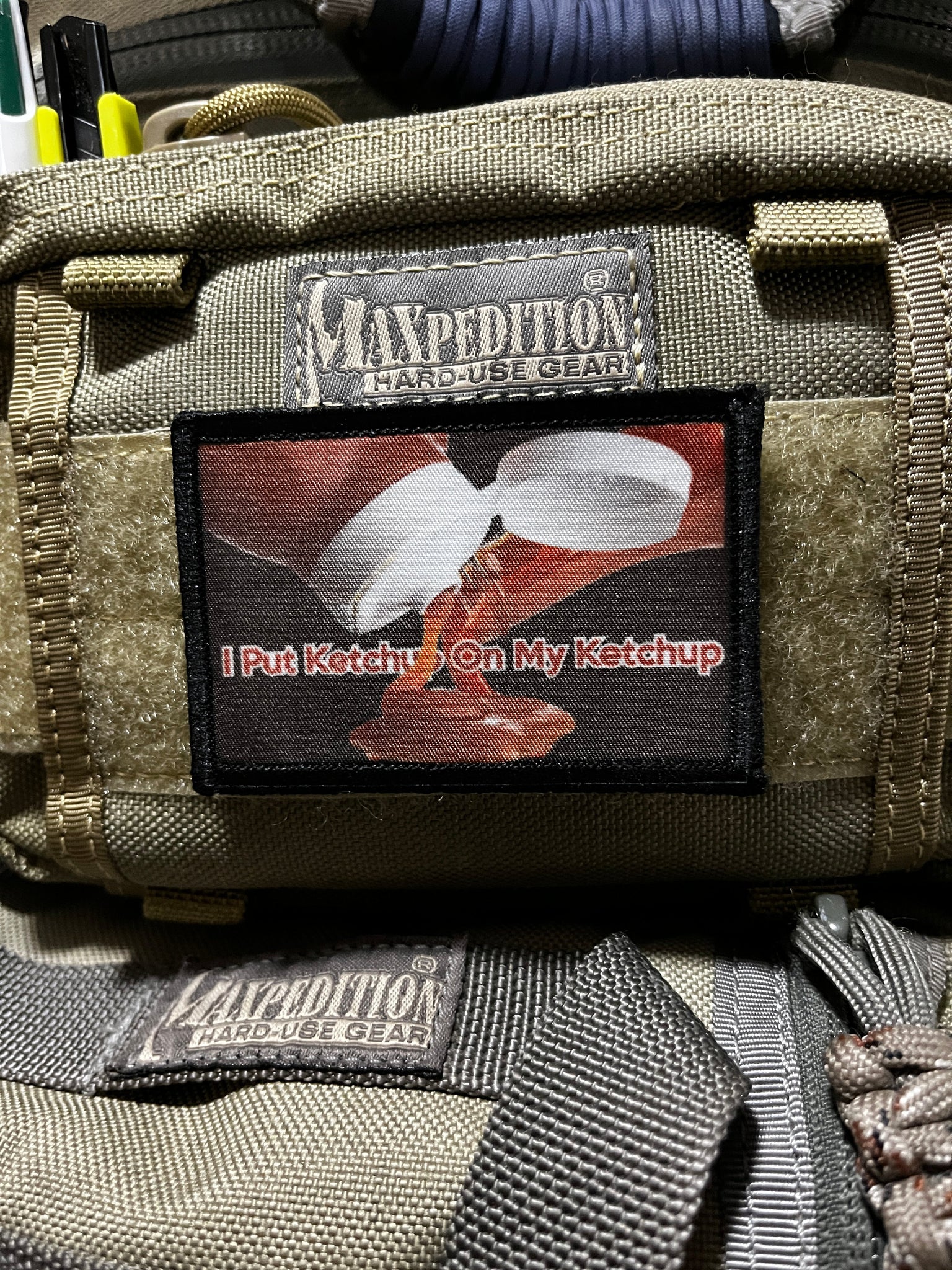 I Put Ketchup on My Ketchup Morale Patch Morale Patches Redheaded T Shirts 