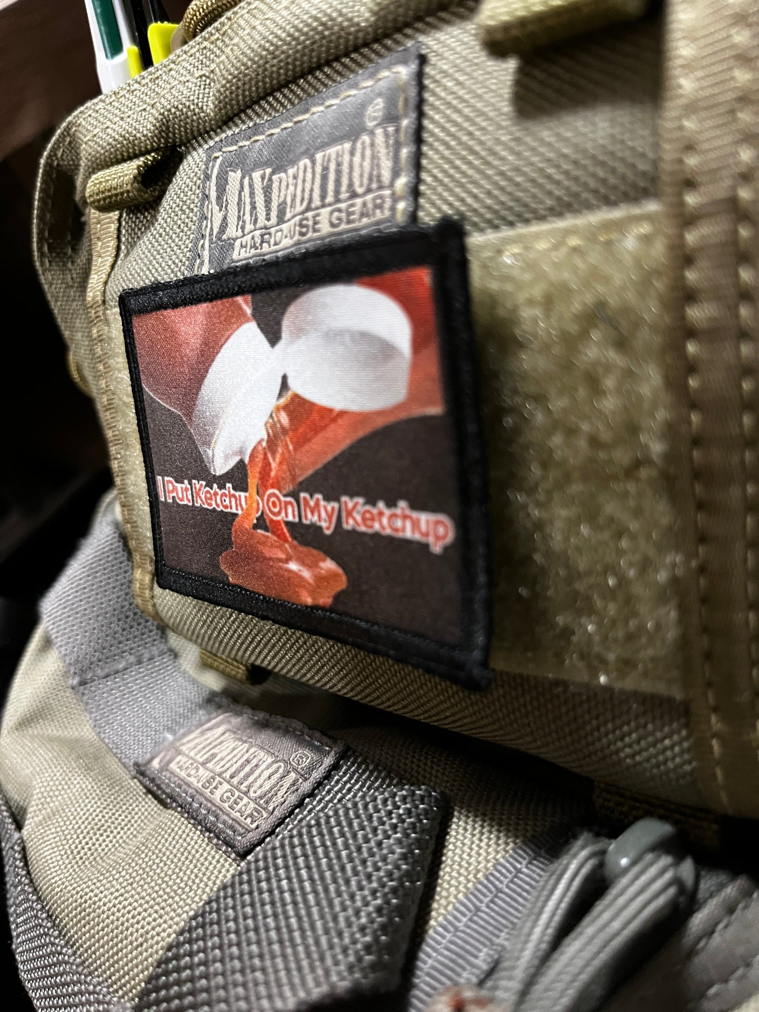 I Put Ketchup on My Ketchup Morale Patch Morale Patches Redheaded T Shirts 