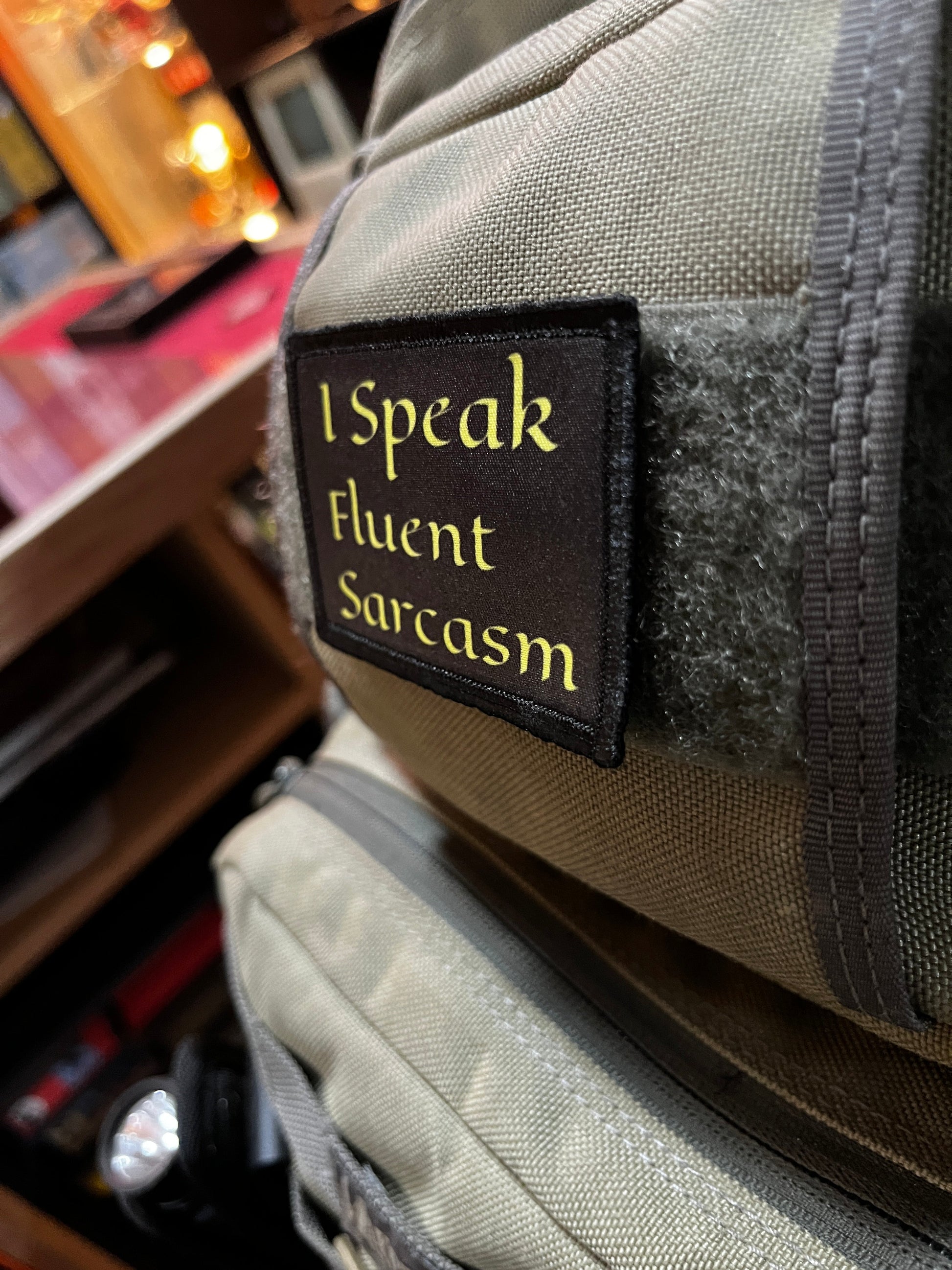 I Speak Fluent Sarcasm Morale Patch Morale Patches Redheaded T Shirts 