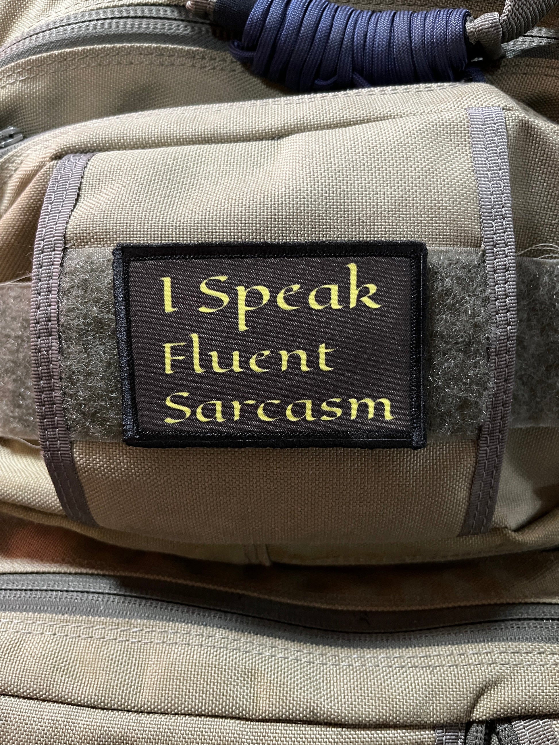 I Speak Fluent Sarcasm Morale Patch Morale Patches Redheaded T Shirts 