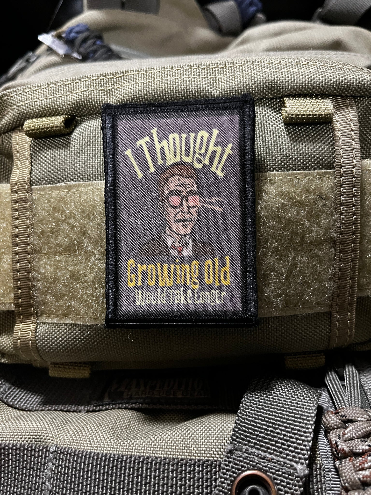 I Thought Growing Old Would Take Longer Morale Patch Morale Patches Redheaded T Shirts 