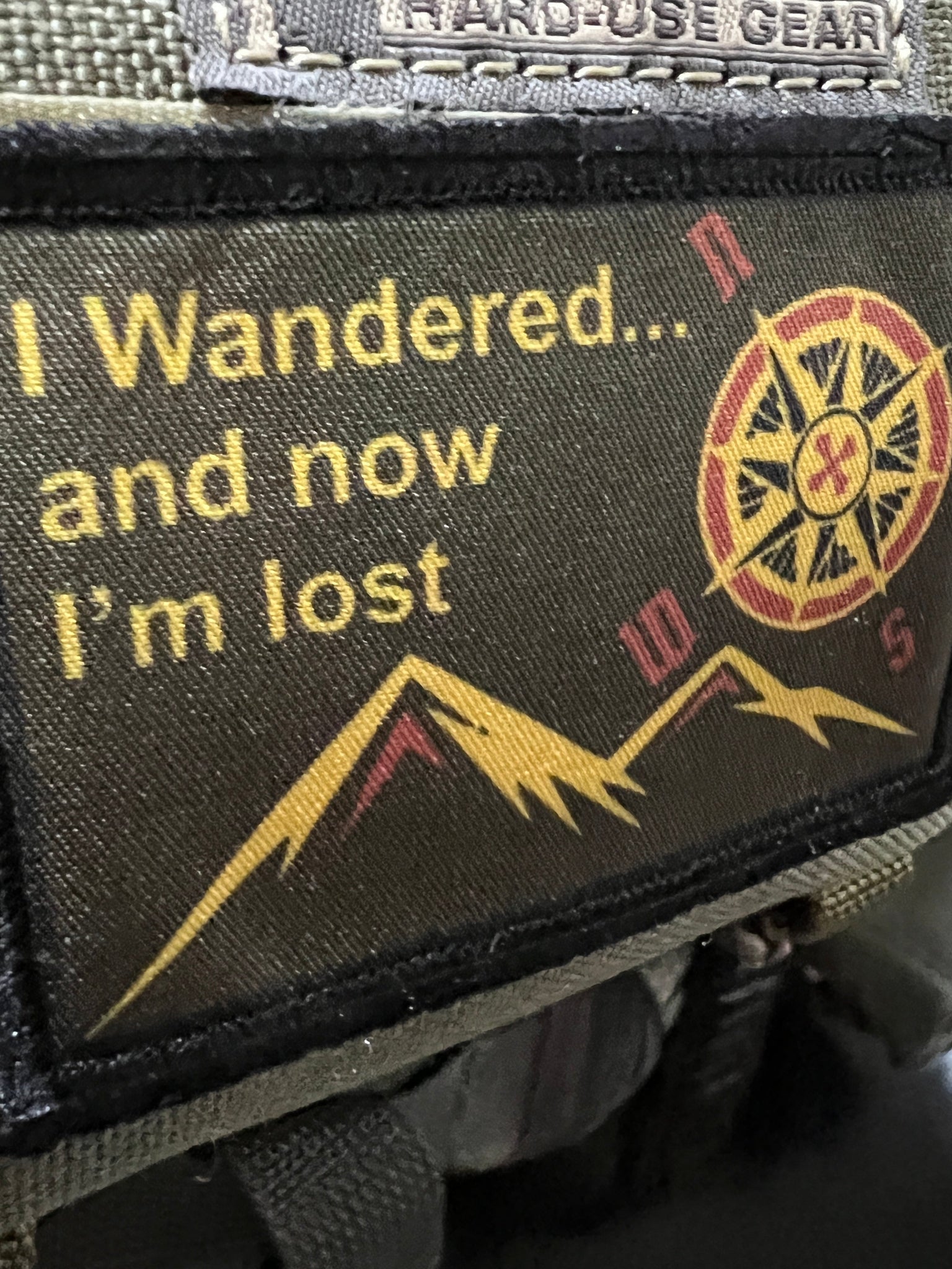 I Wandered... and Now I'm Lost Morale Patch Morale Patches Redheaded T Shirts 