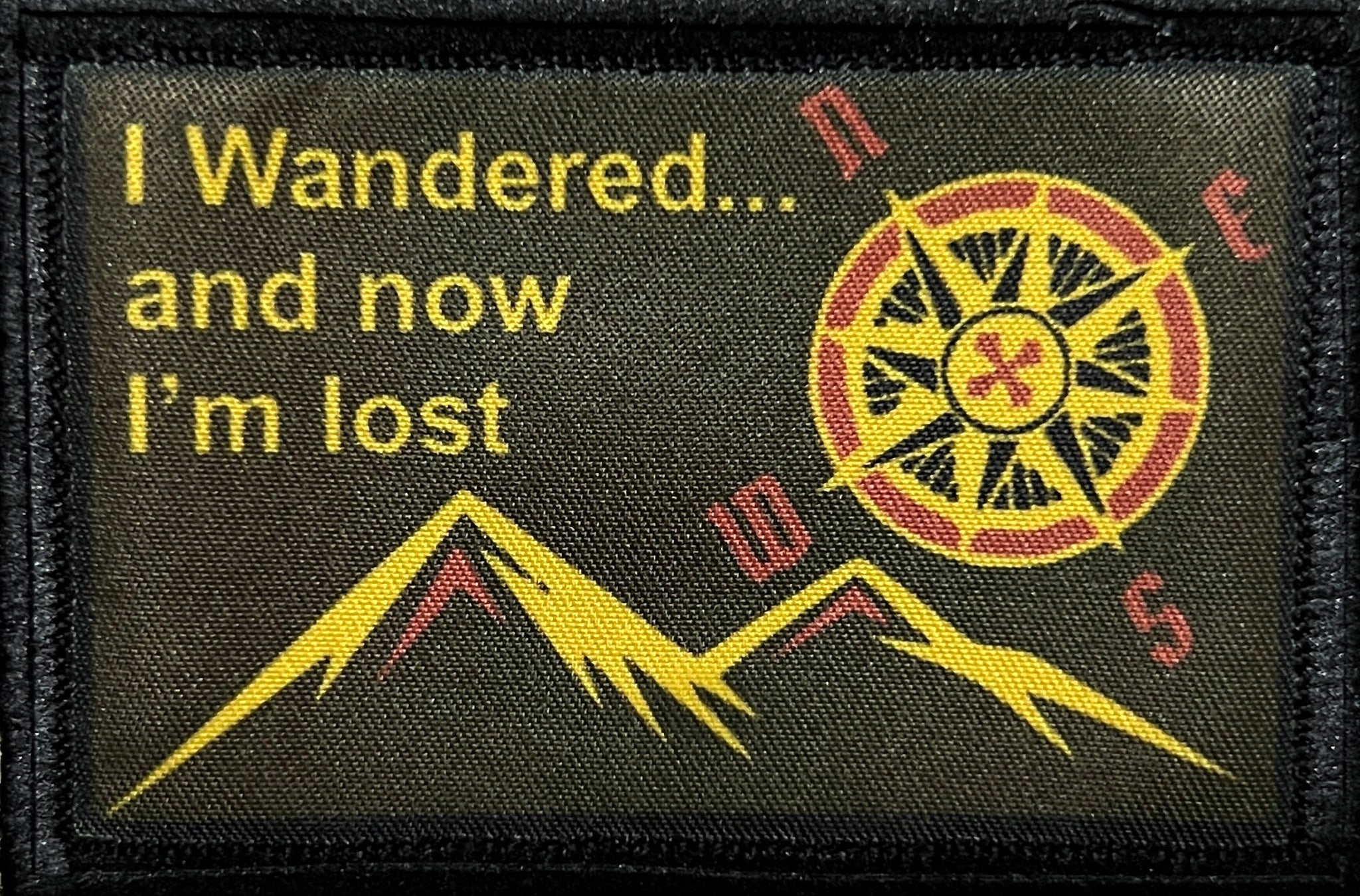 I Wandered... and Now I'm Lost Morale Patch Morale Patches Redheaded T Shirts 