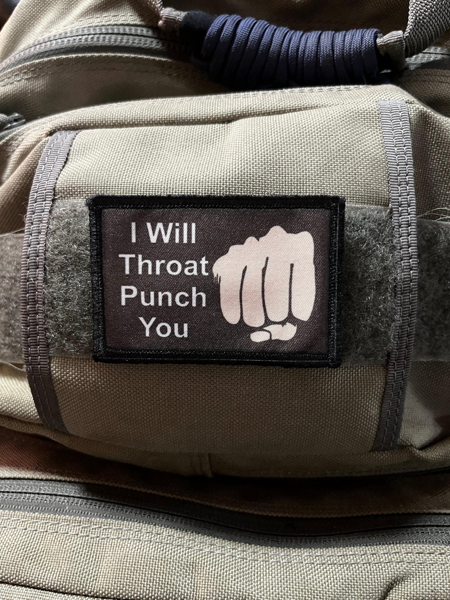 I Will Throat Punch You Morale Patch Morale Patches Redheaded T Shirts 