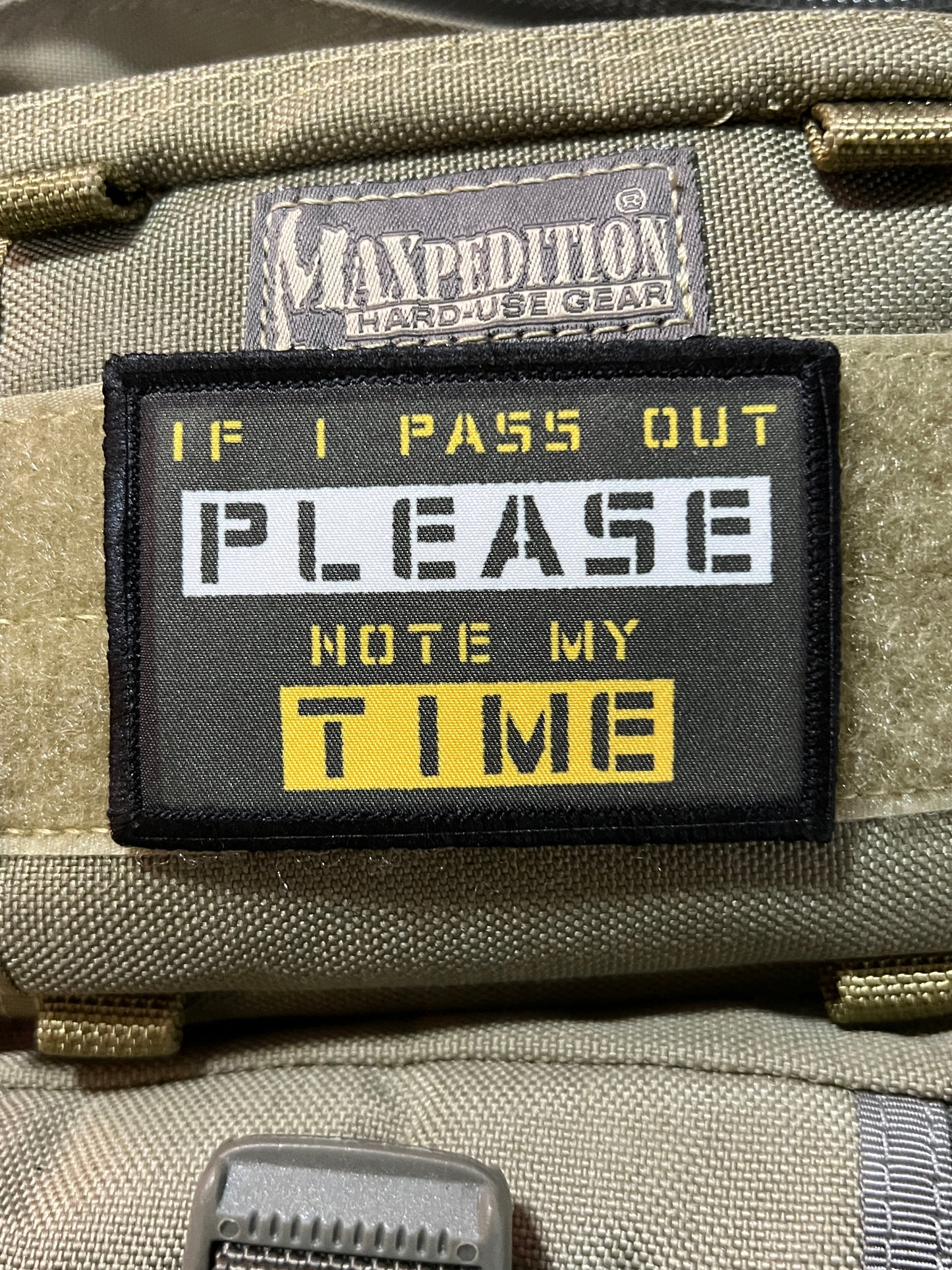 If I Pass Out Please Note My Time Morale Patch Morale Patches Redheaded T Shirts 