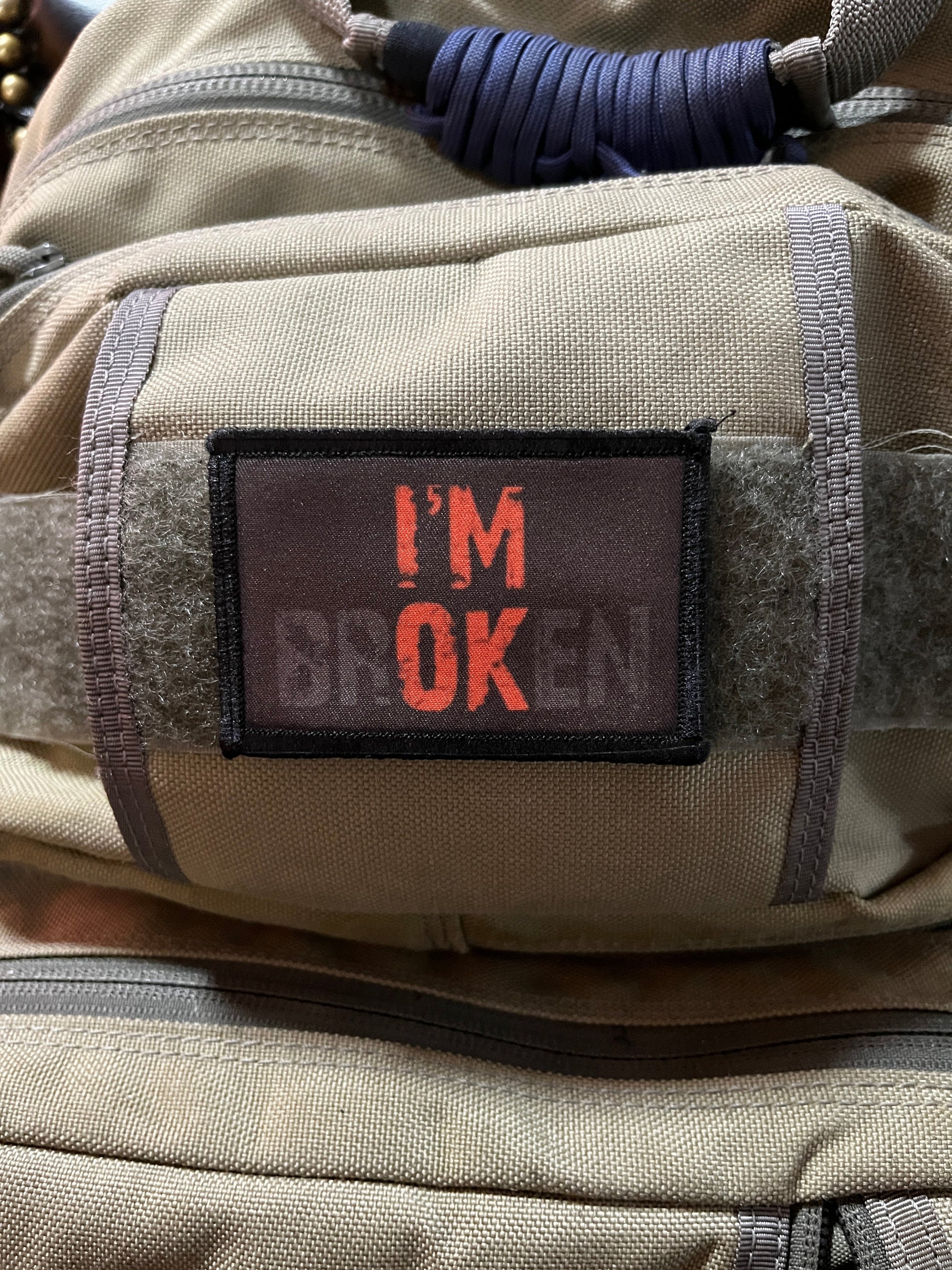 I'm Broken Morale Patch Morale Patches Redheaded T Shirts 