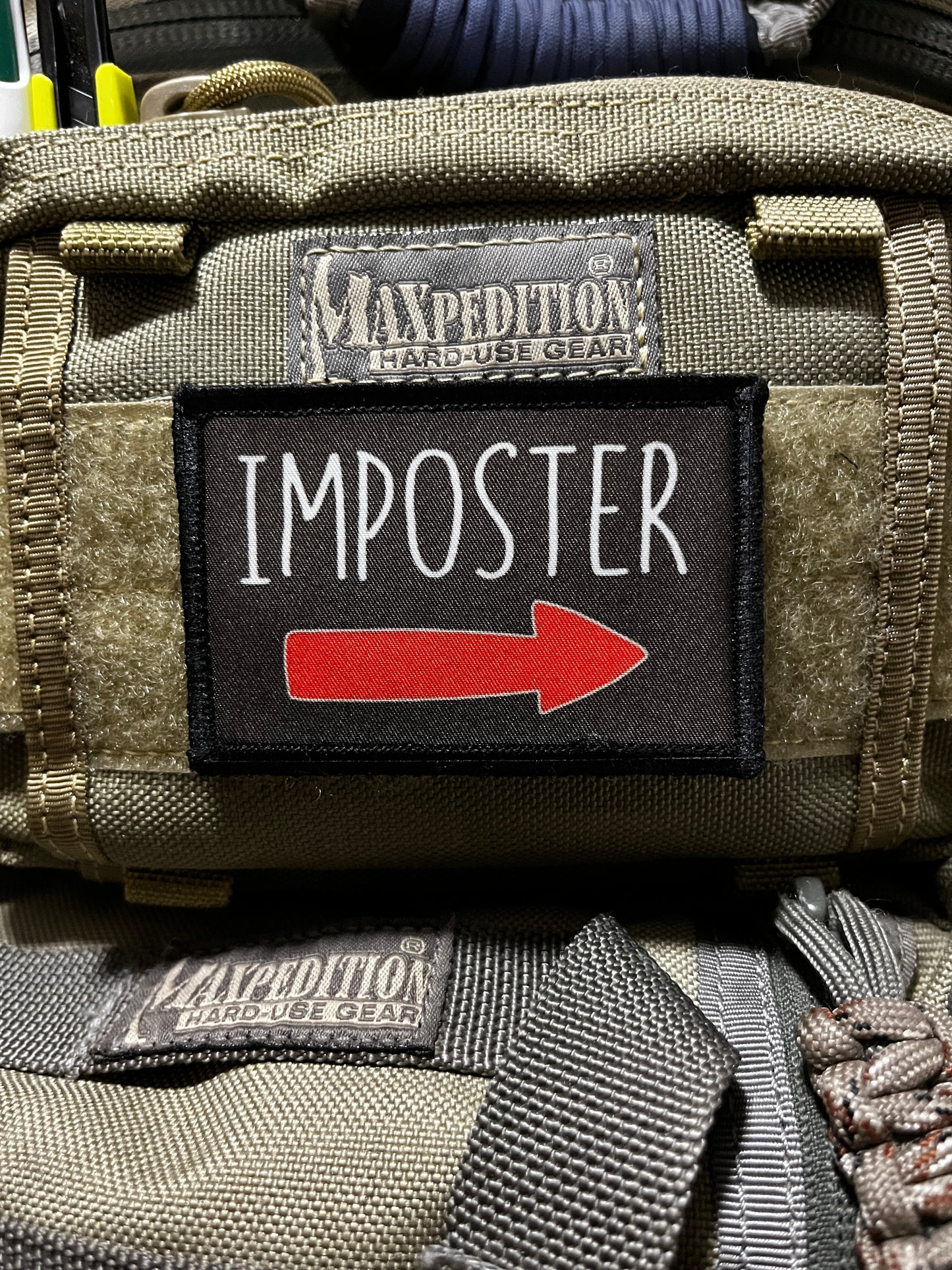 I'm with Imposter Morale Patch Morale Patches Redheaded T Shirts 