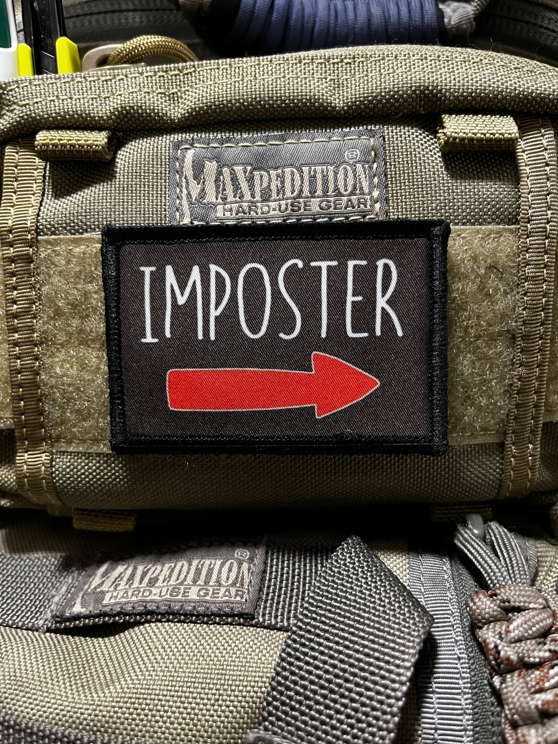 I'm with Imposter Morale Patch Morale Patches Redheaded T Shirts 
