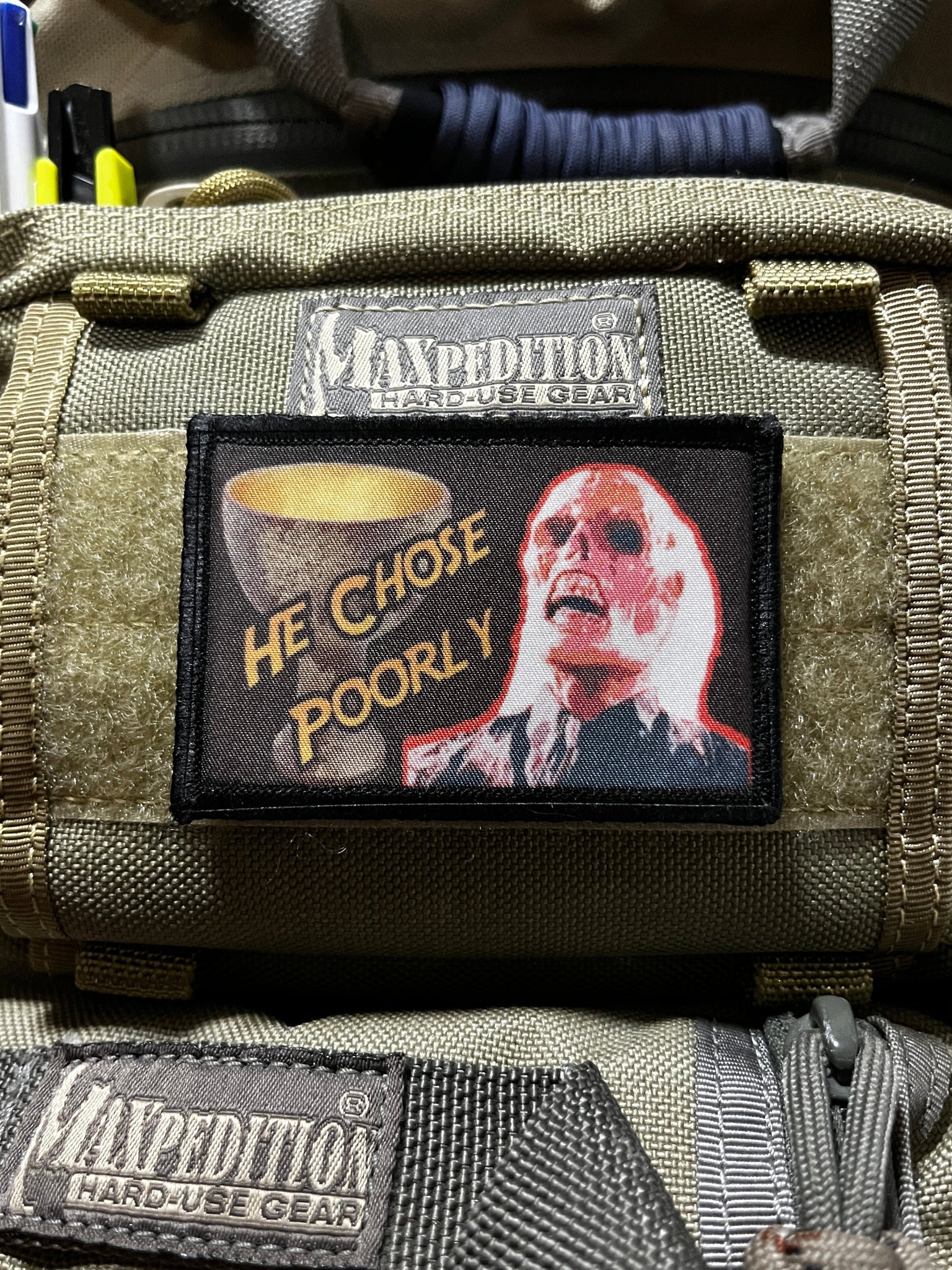 Indiana Jones He Chose Poorly Raiders of the Lost Ark Morale Patch ...