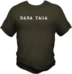 John Wick Baba Yaga T Shirt T Shirts Redheaded T Shirts Small Olive Drab 