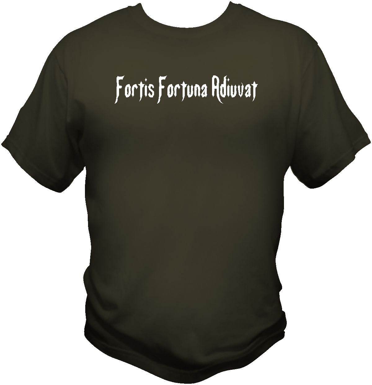 John Wick Fortis Fortuna Adiuvat T Shirt T Shirts Redheaded T Shirts Small Olive Drab 