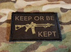 Keep or Be Kept Tactical Morale Patch Morale Patches Redheaded T Shirts 