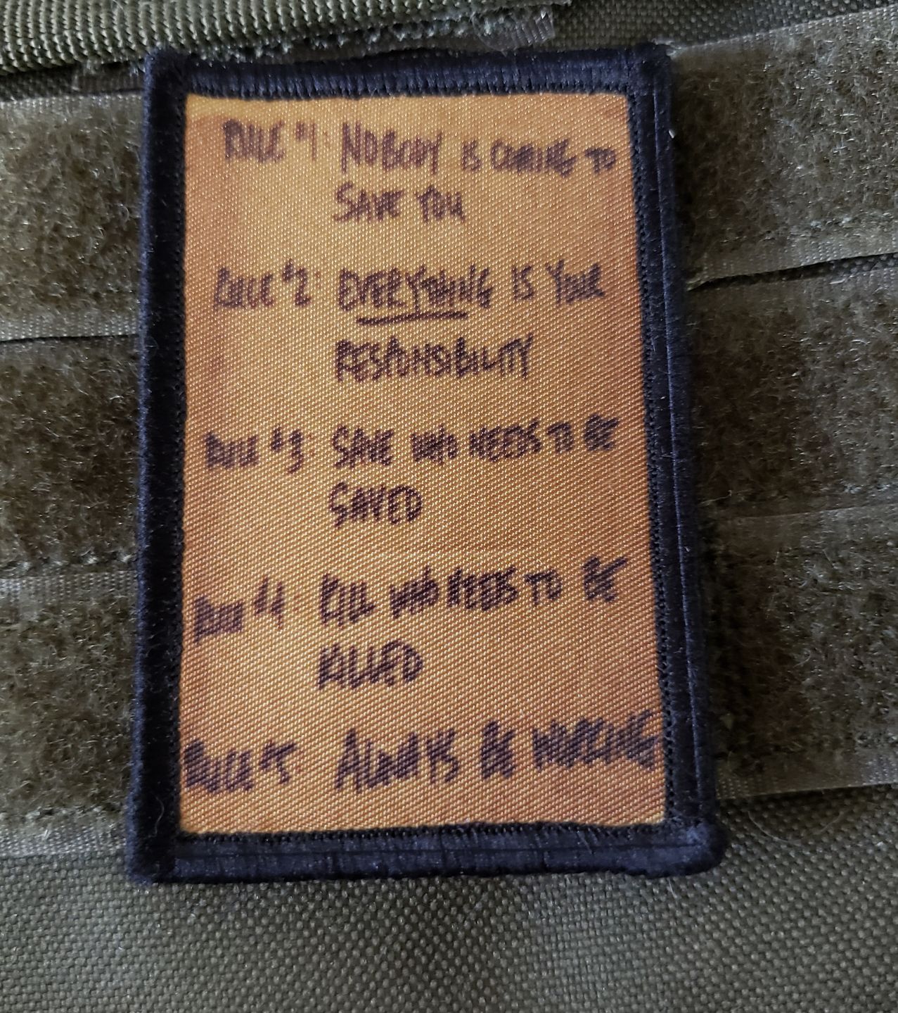 Killhouse Rules Custom Velcro Morale Patch