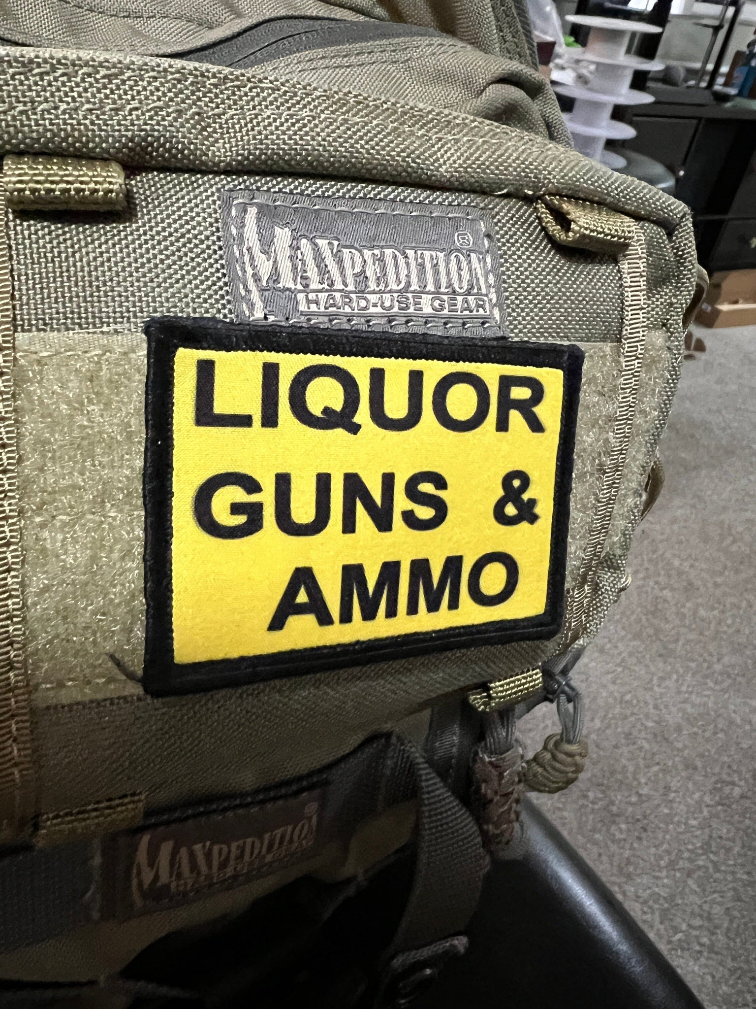 liquor guns & Ammo Velcro Morale Patch Uncle Tupelo