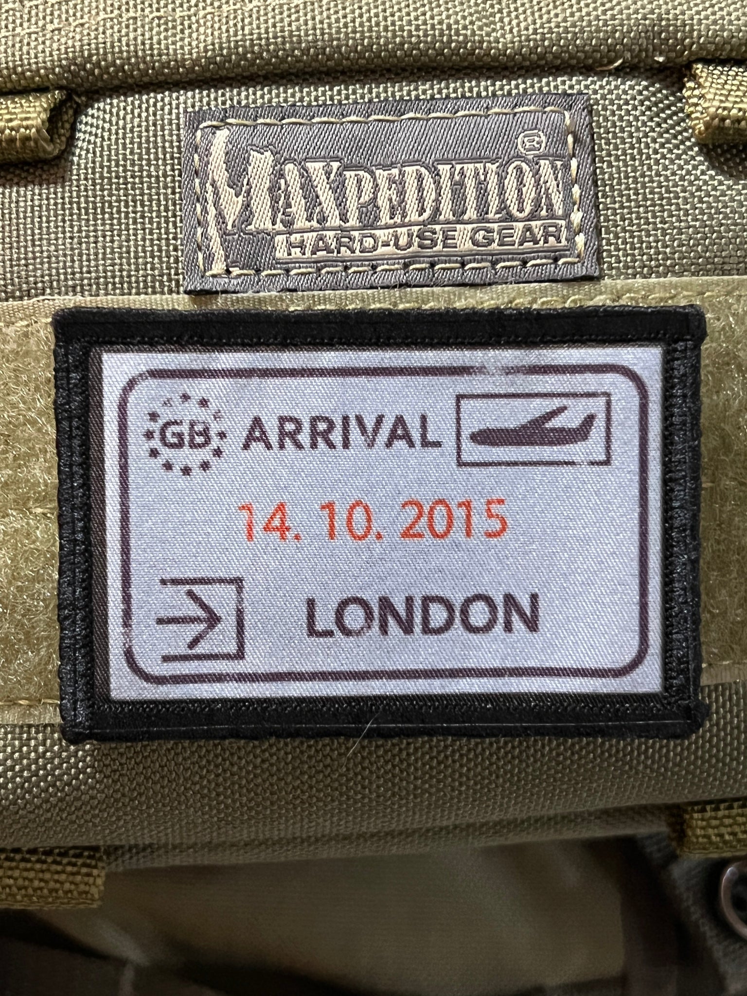London, England Passport Stamp Morale Patch 2x3