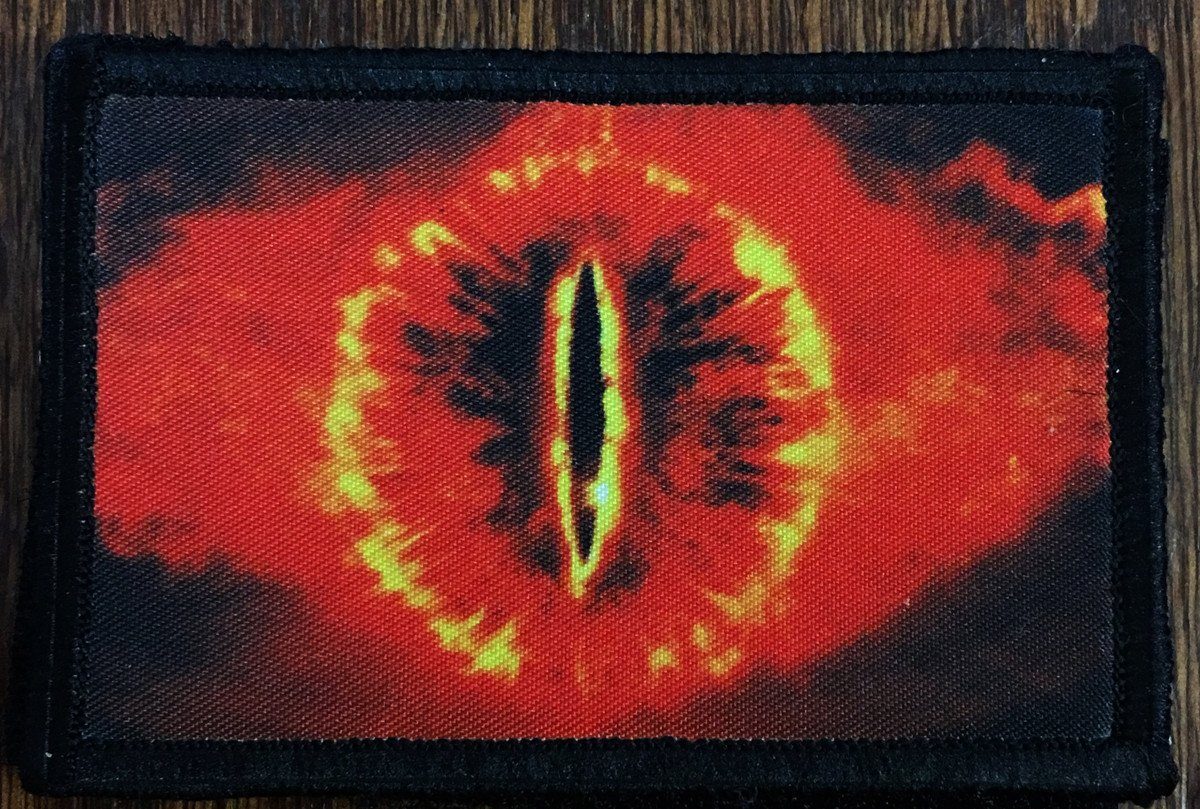 Sign of Sauron Iron-on Patch Application for All Fabrics Lotr