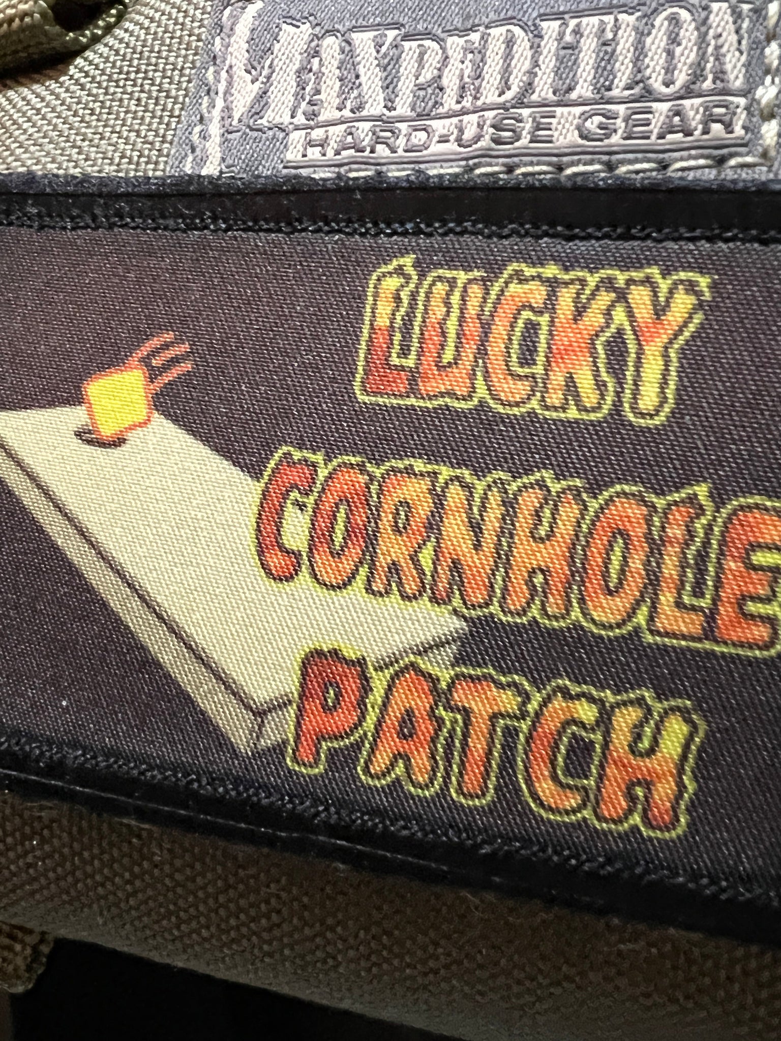 Lucky Cornhole Patch Morale Patch Morale Patches Redheaded T Shirts 
