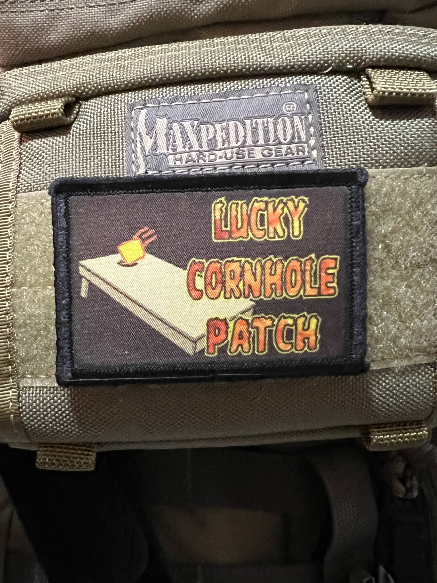 Lucky Cornhole Patch Morale Patch Morale Patches Redheaded T Shirts 