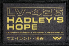 LV-426 Hadley's Hope Weyland Yutani Velcro Morale Patch Morale Patches Redheaded T Shirts 