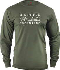 M1 Garand International Harvester T Shirt T Shirts Redheaded T Shirts Small OD LONG SLEEVE 