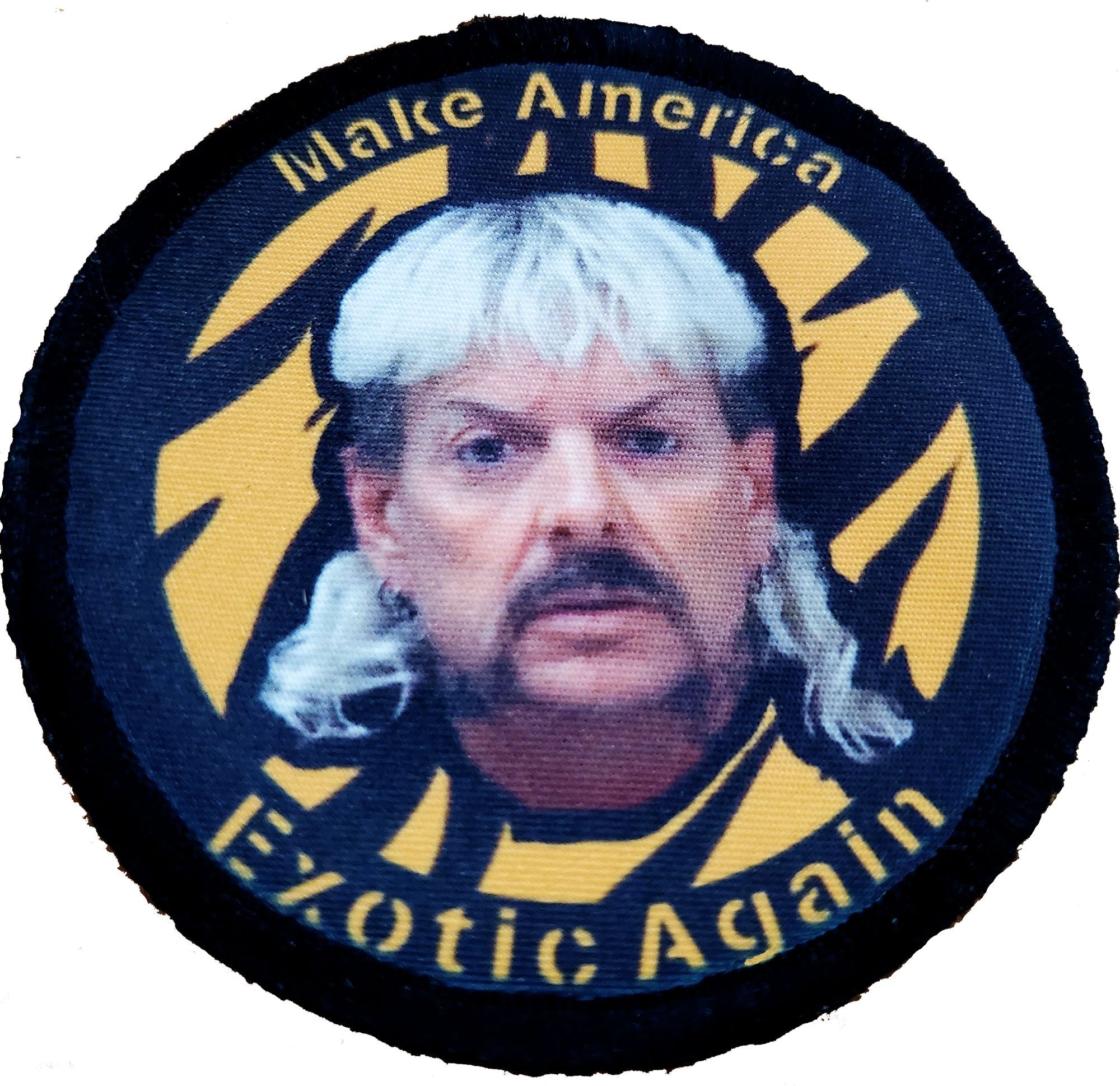 Make America Exotic Again Tiger King Morale Patch Morale Patches Redheaded T Shirts 