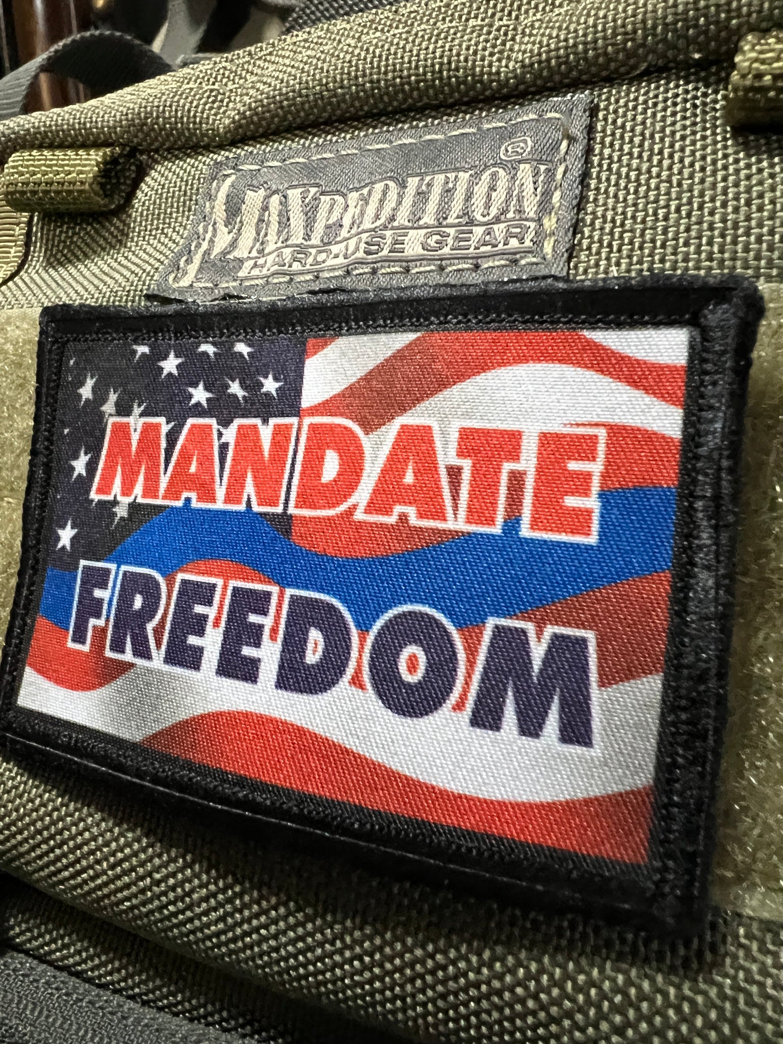 Mandate Freedom Morale Patch Morale Patches Redheaded T Shirts 