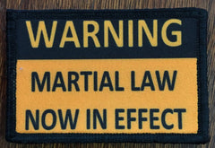 Martial Law Now in Effect Morale Patch Morale Patches Redheaded T Shirts 
