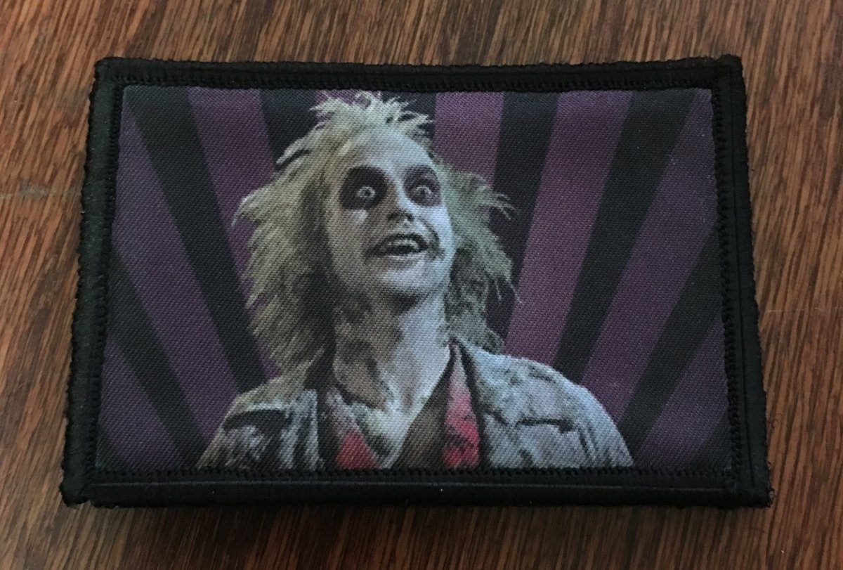 Michael Keaton BeetleJuice Morale Patch Morale Patches Redheaded T Shirts 